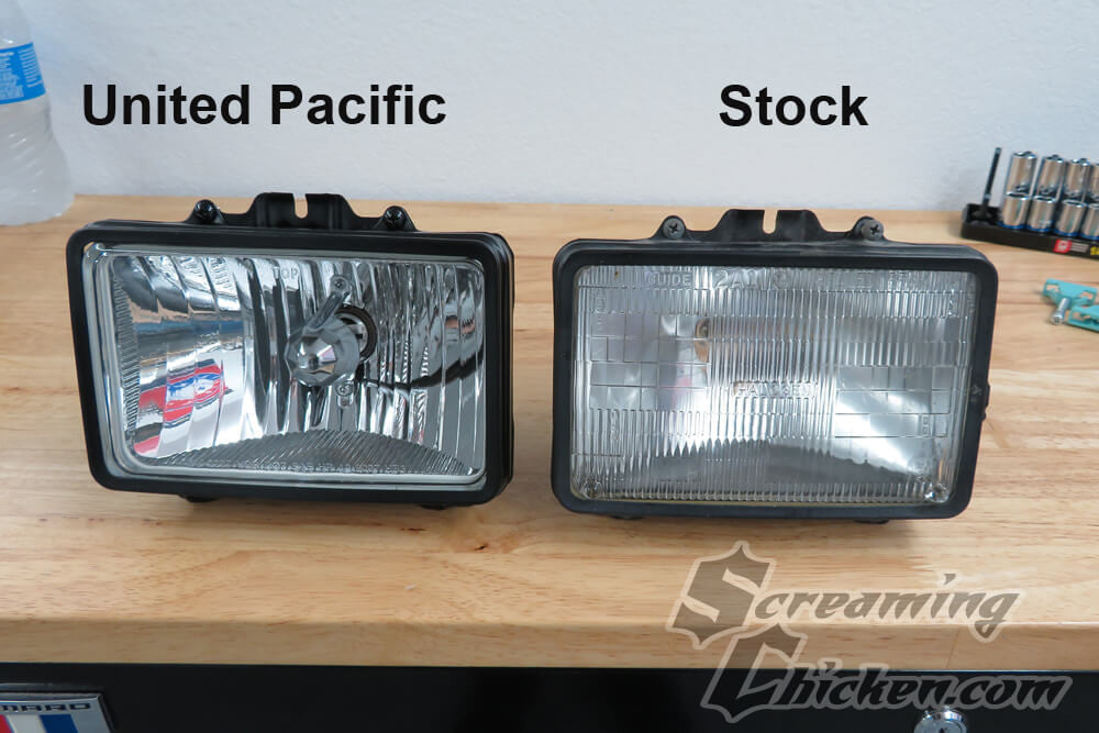 1982-92 Camaro Headlight Conversion Kit- comparison