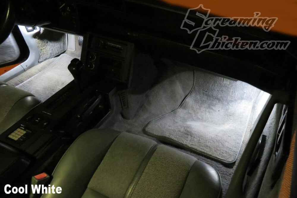 1982-92 Camaro LED Footwell Bulbs- illuminated passenger side