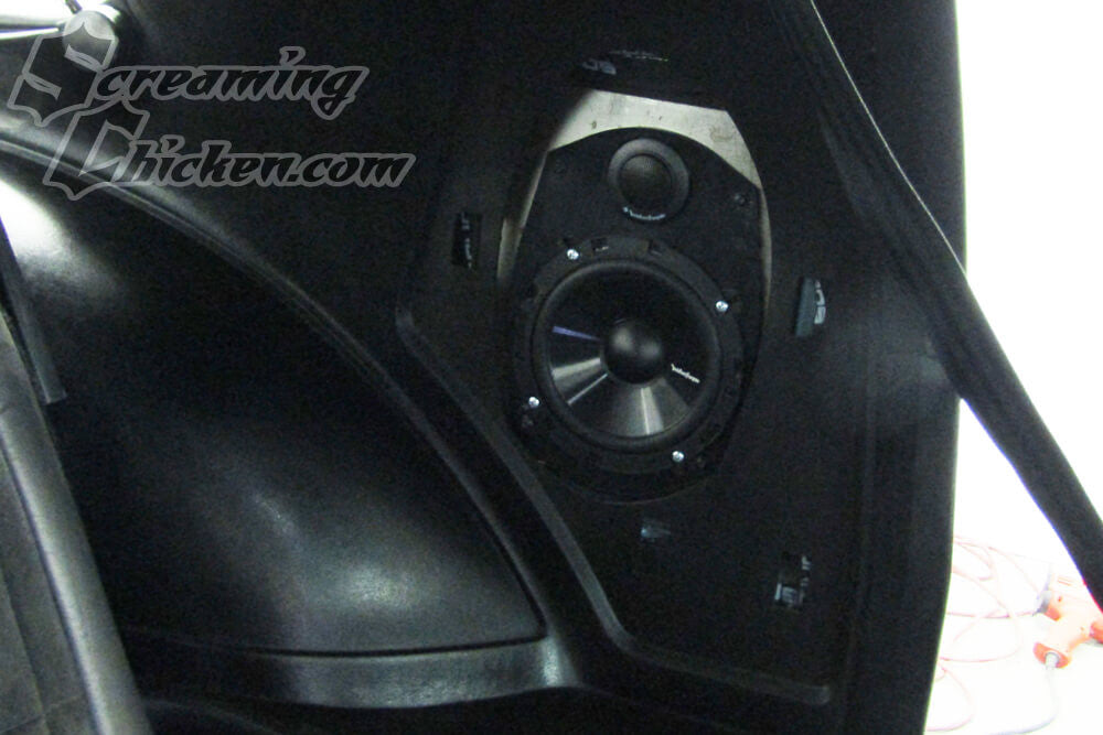 1982-92 Camaro/Firebird 6.5 in. Rear Speaker Adapters- installed 2