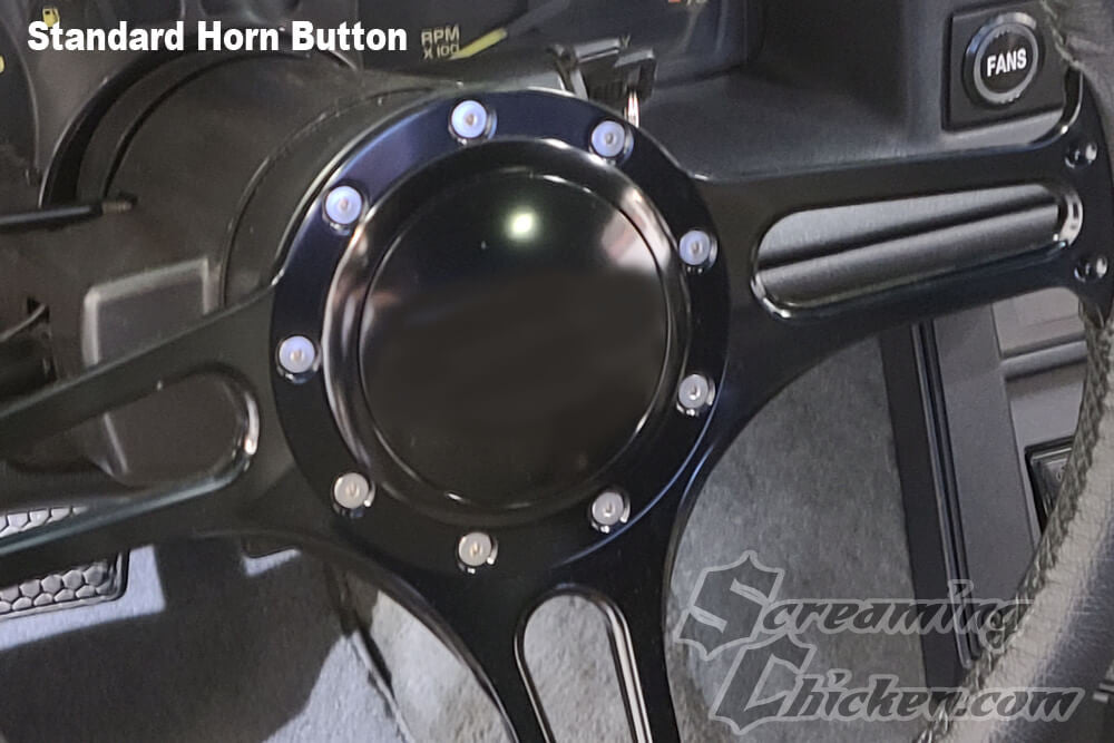 1967-69 Camaro/Firebird 3 Spoke Billet Steering Wheel Kit- installed