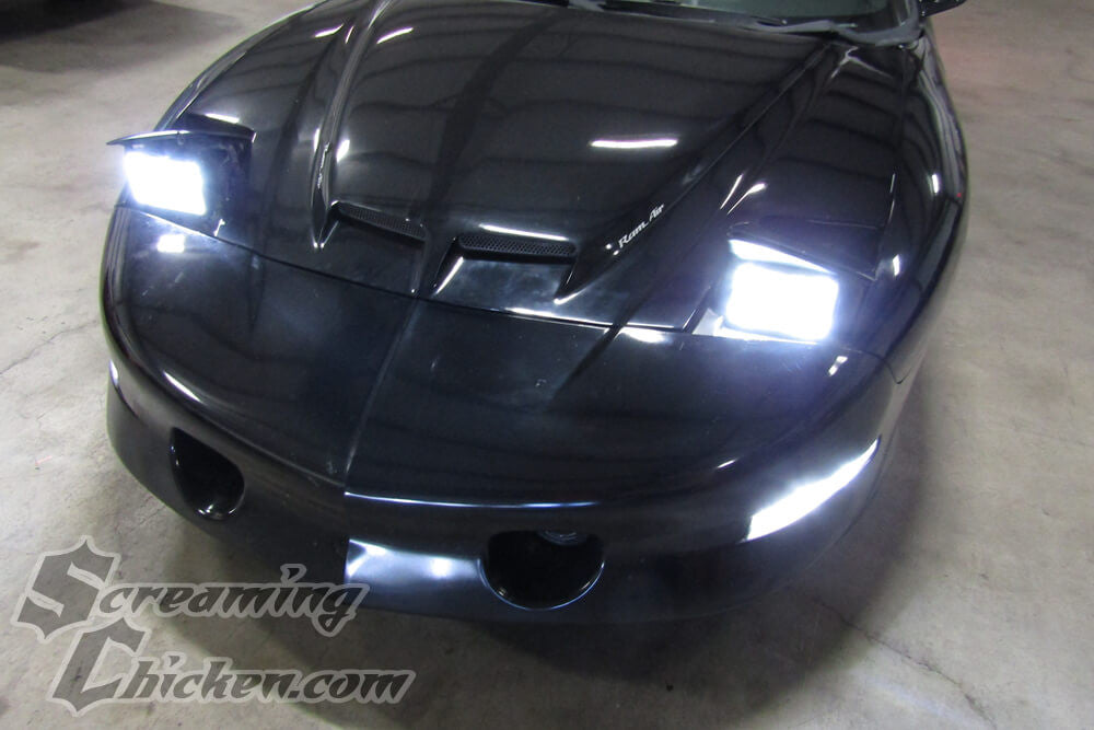 1993-97 Firebird Conversion Headlights- illuminated