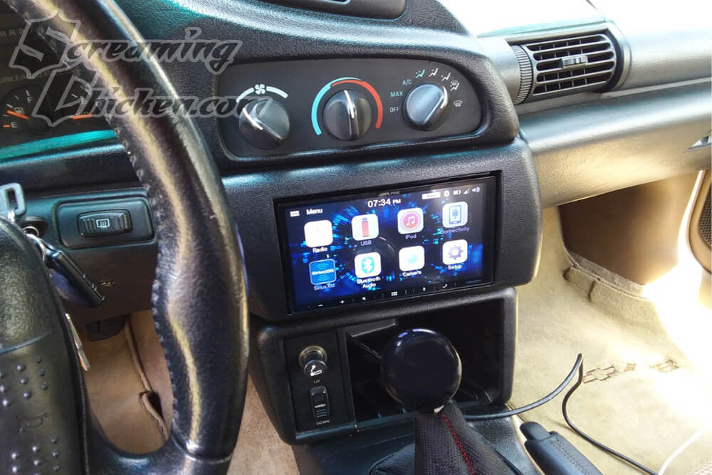 1993-96 Camaro Double DIN Stereo Install Kit - installed