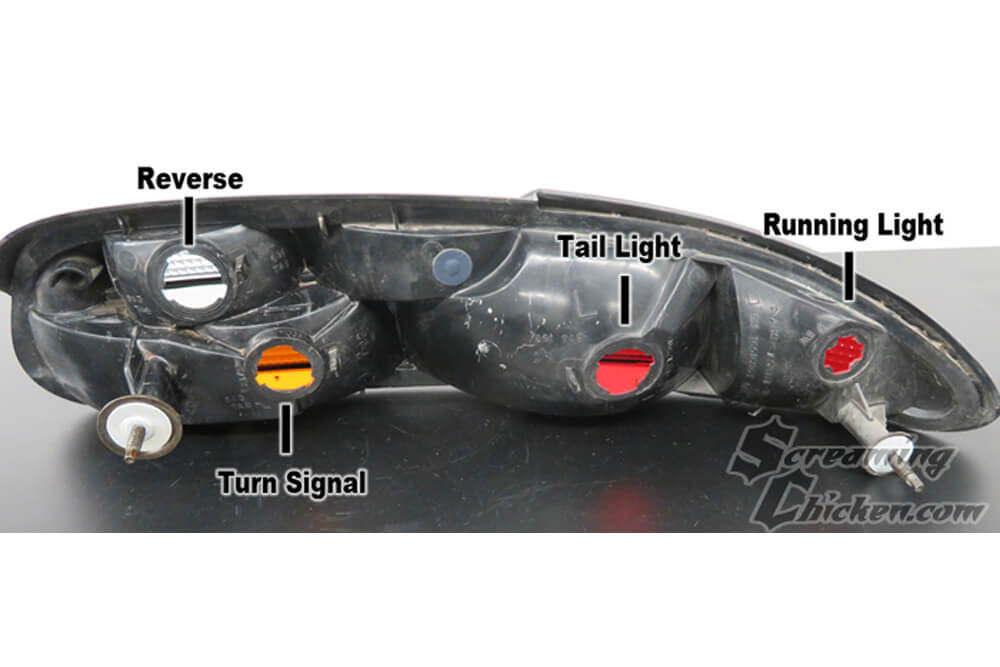 1998-2002 Camaro LED Tail Light Bulb Combo Kit- labeled housing