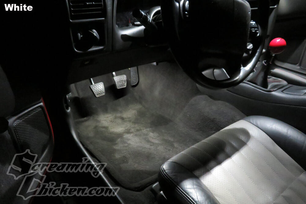 1996-2002 Camaro/Firebird LED Footwell Lighting- illuminated white 2