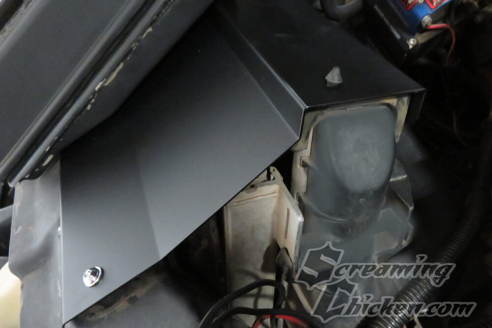 1993-97 Camaro/Firebird Steel Radiator Shroud- installed