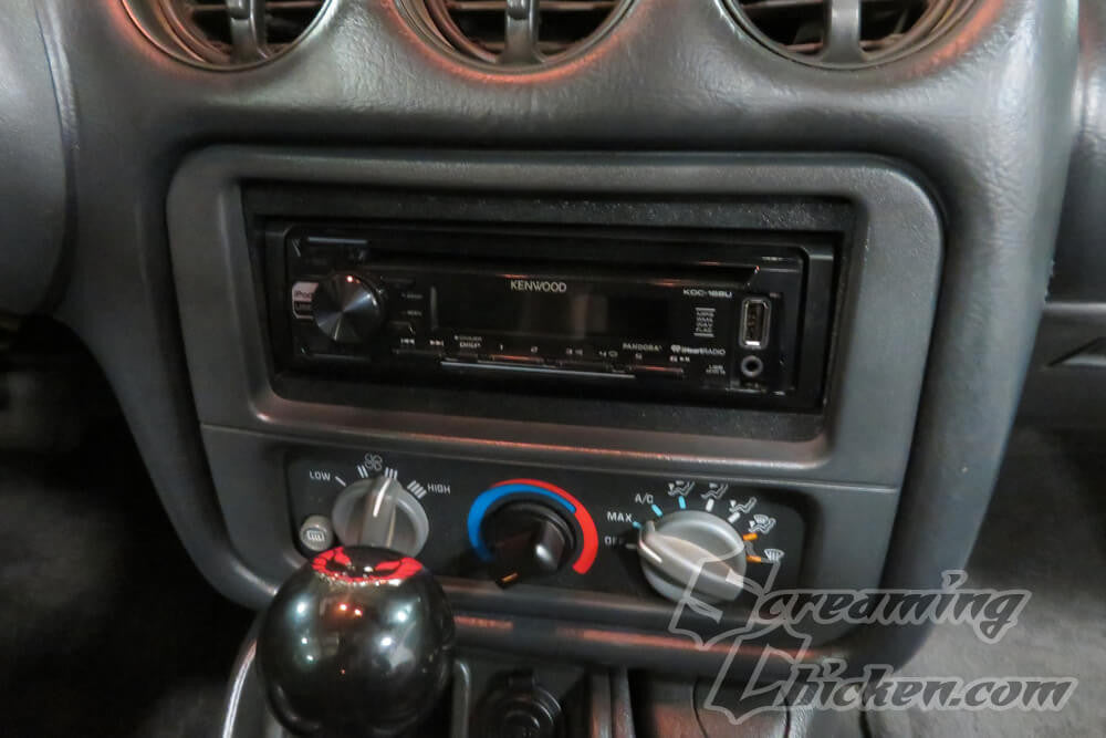 1993-96 Camaro & 1993-2002 Firebird Single DIN Stereo Install Kit - installed 2