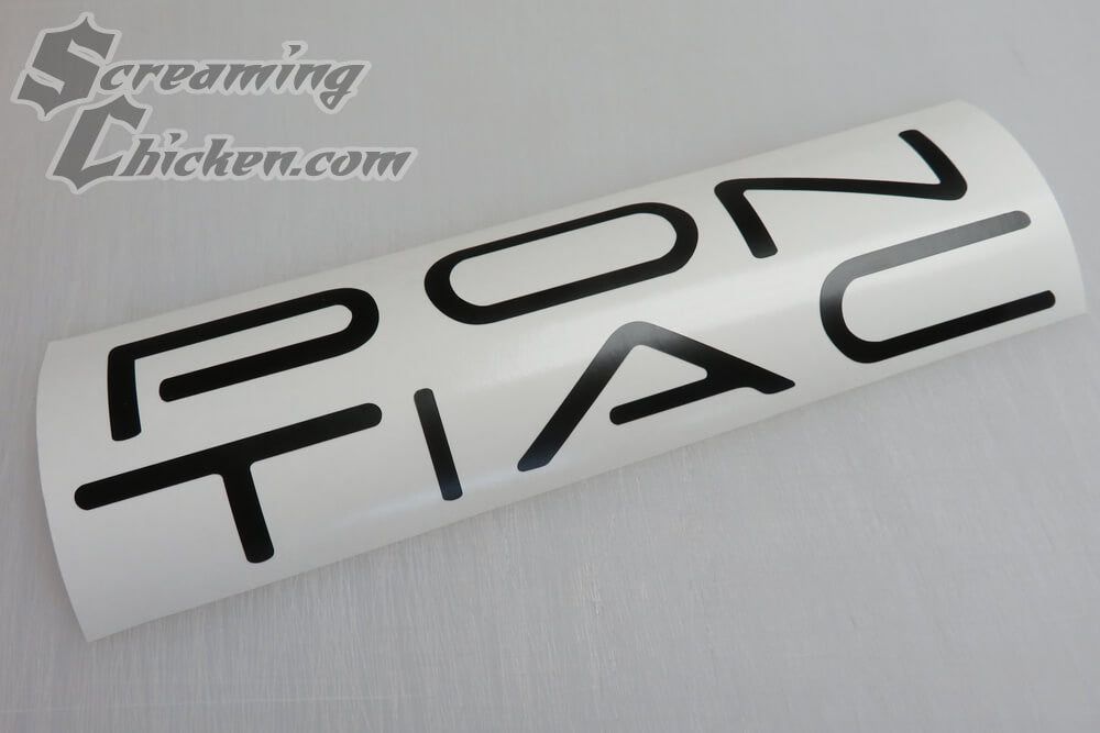 1993-2002 Firebird "Pontiac" Rear Bumper Lettering Inlay- uninstalled