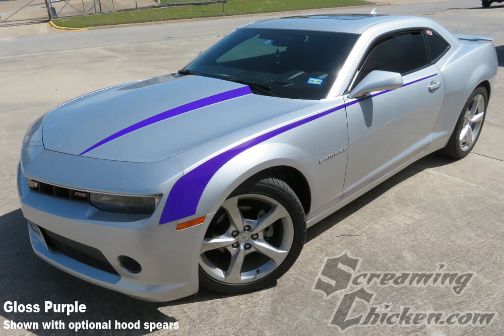 2014-15 Camaro Hockey Stripes- gloss purple