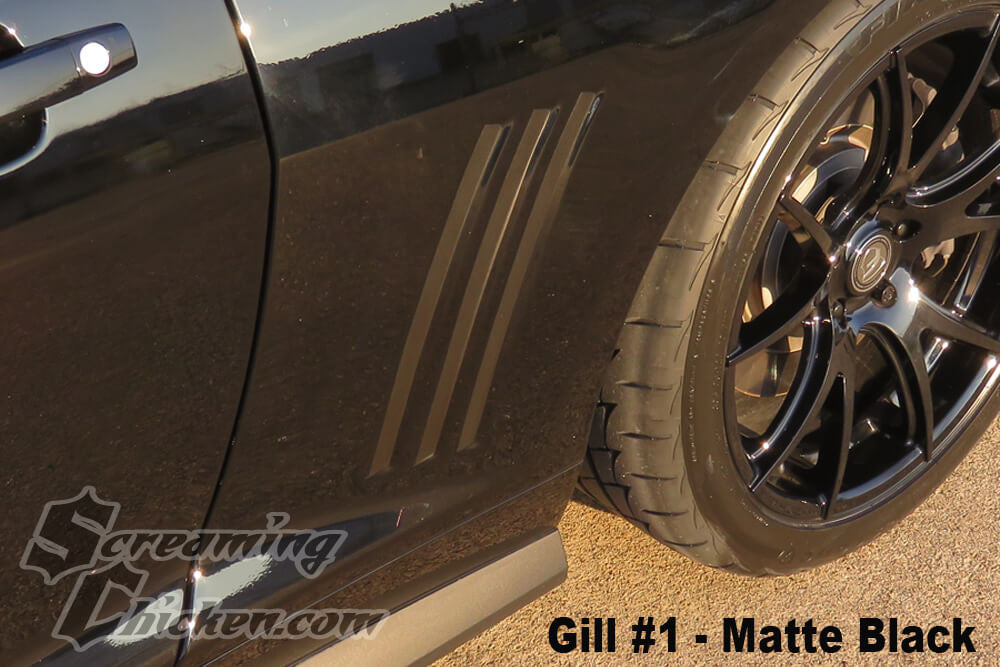 2010-15 Camaro Gills- type 1 matte black 2