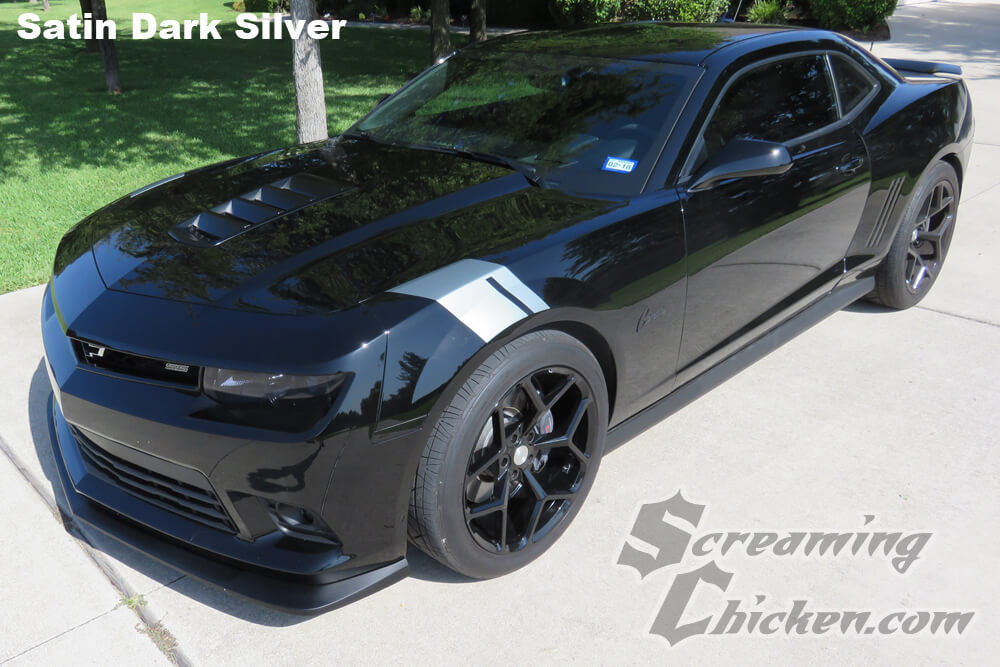 2010-15 Camaro Gen6 Hash Mark Stripes- dark silver