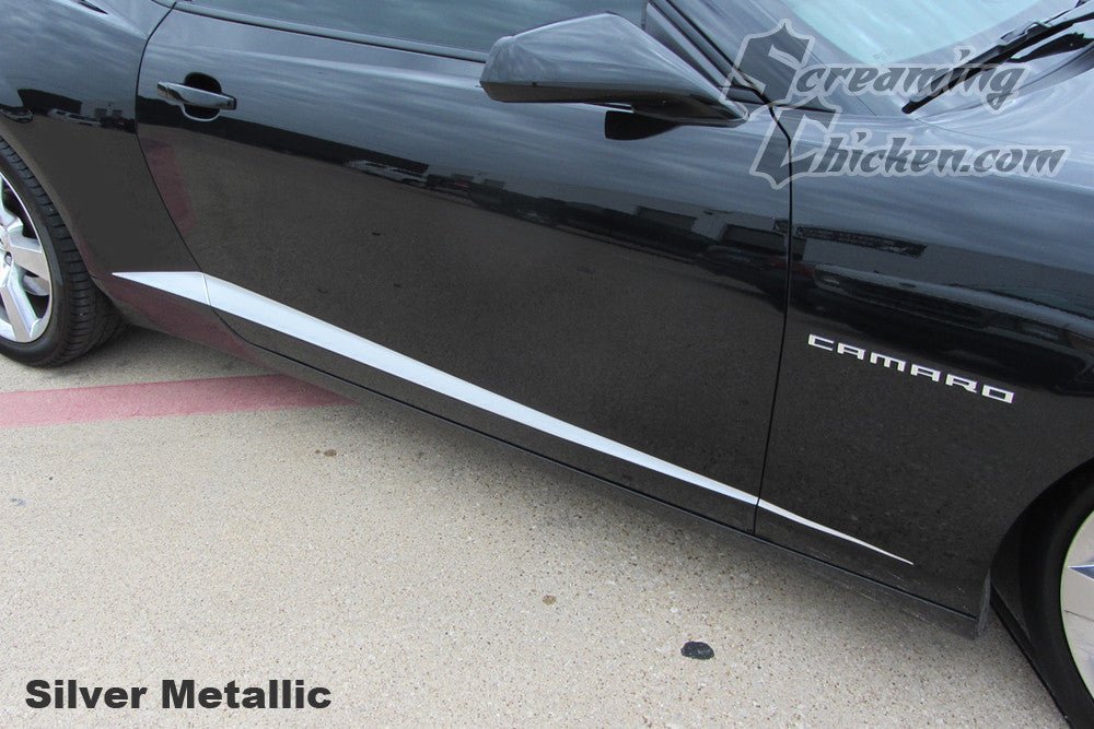 2010-15 Camaro Lower Body Accent Stripes- silver metallic