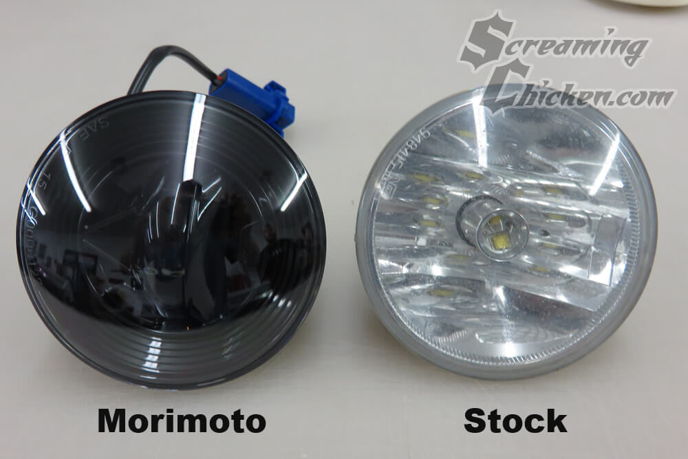 2010-13 Camaro Morimoto XB DRL/Fog Lights- uninstalled comparison