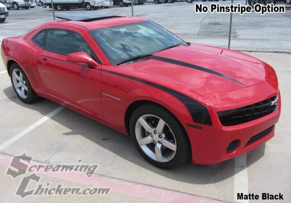 2010-13 Camaro Hockey Stripes- matte black