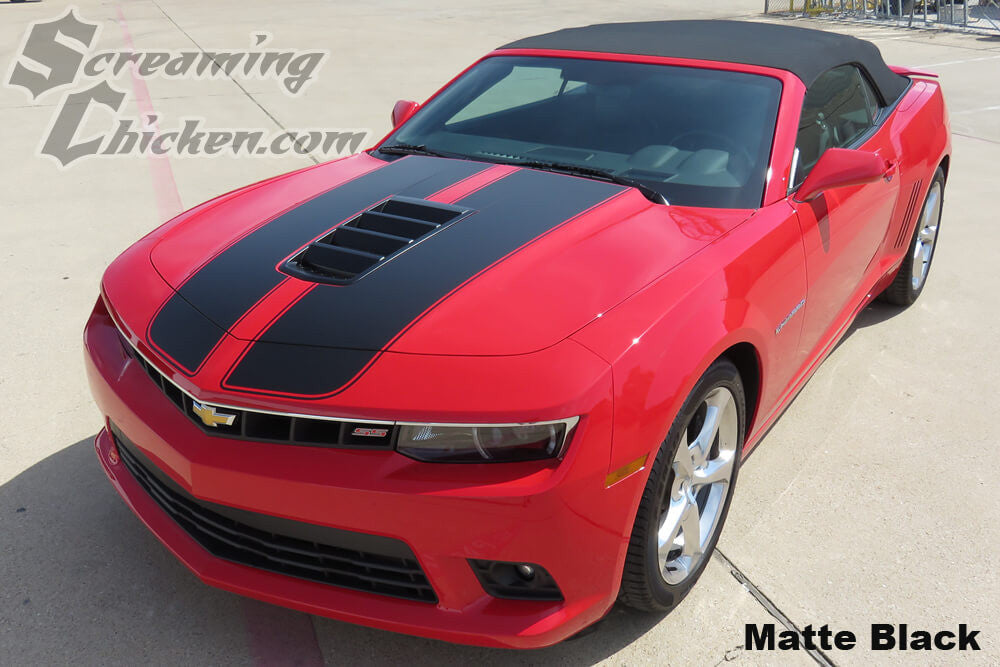 2014-15 Camaro SS Rally Stripes- matte black