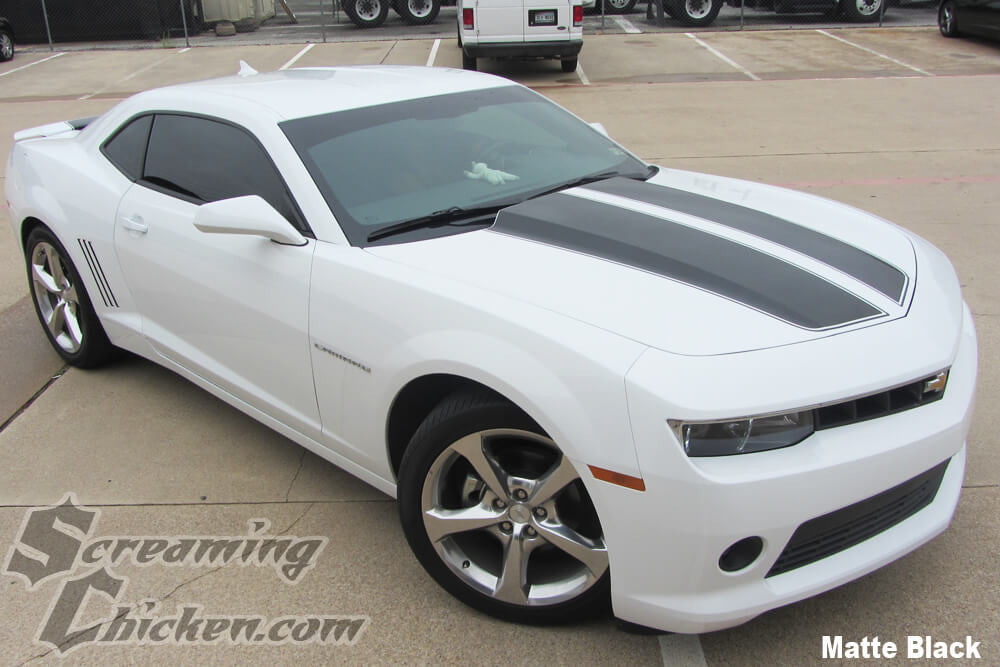 2014/15 Camaro V6 Rally Stripes- matte black 1