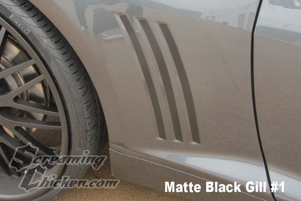 2010-15 Camaro Gills- type 1 matte black 3