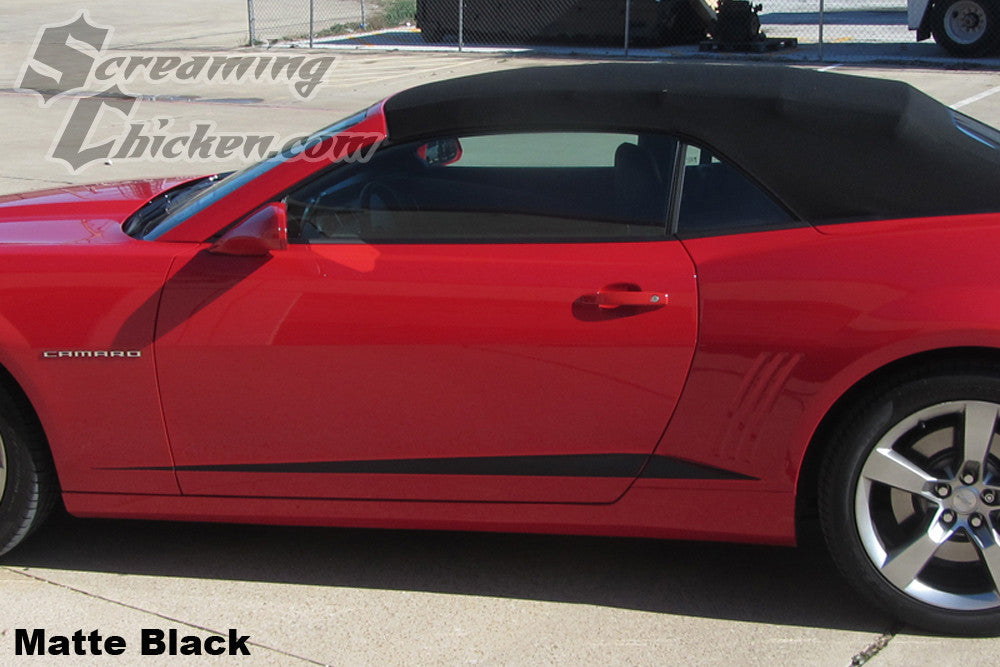 2010-15 Camaro Lower Body Accent Stripes - Matte Black 4