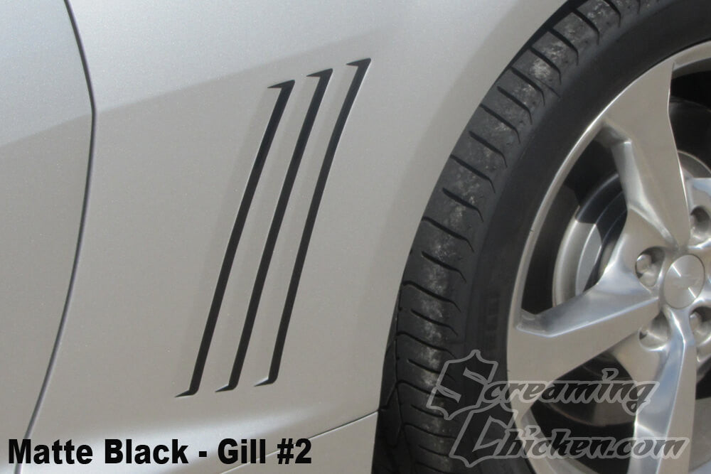 2010-15 Camaro Gills- type 2 matte black 1