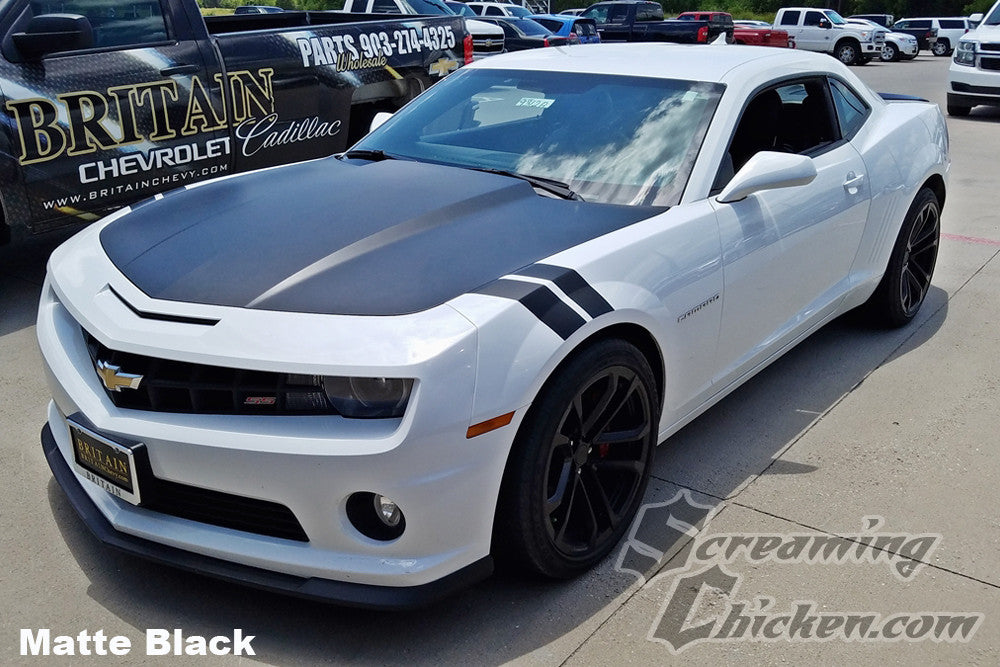 2010-15 Camaro Hash Mark Stripes in Matte Black