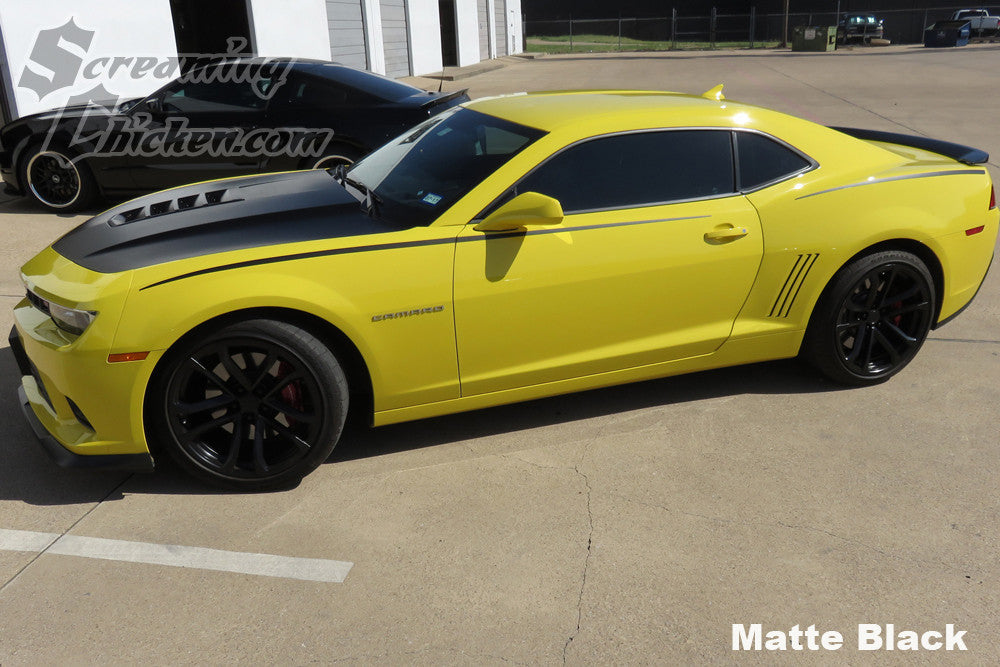 2010-15 Camaro Javelin Stripes- matte black 2