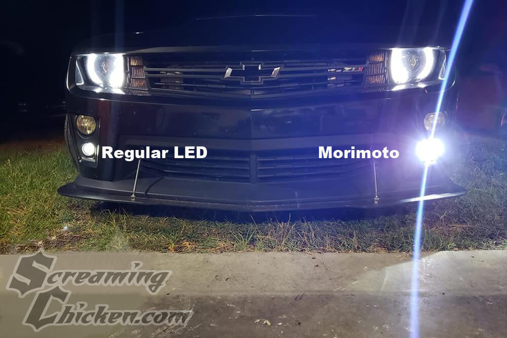 2012-15 Camaro ZL1 Morimoto XB Fog Lights- fog light comparison