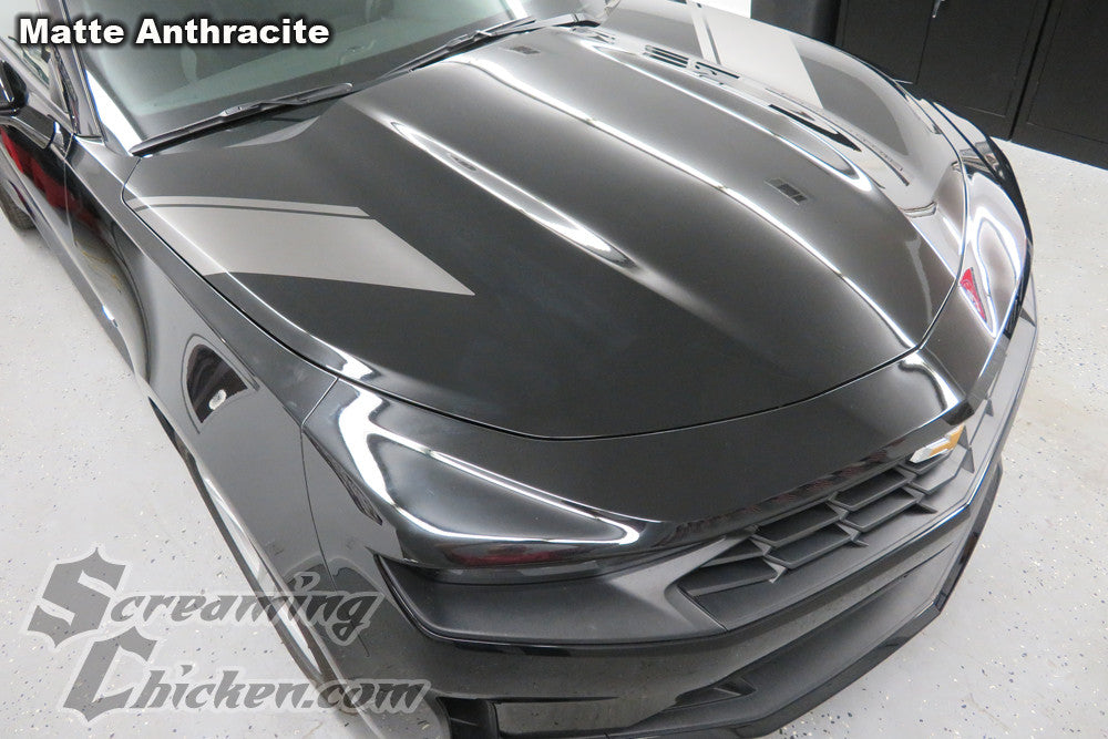 2016-23 Camaro 1LE Style War Stripe- matte anthracite