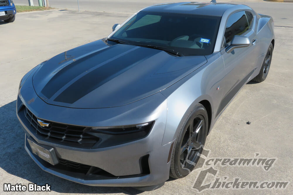 2019-23 Camaro Rally Stripes- matte black 1