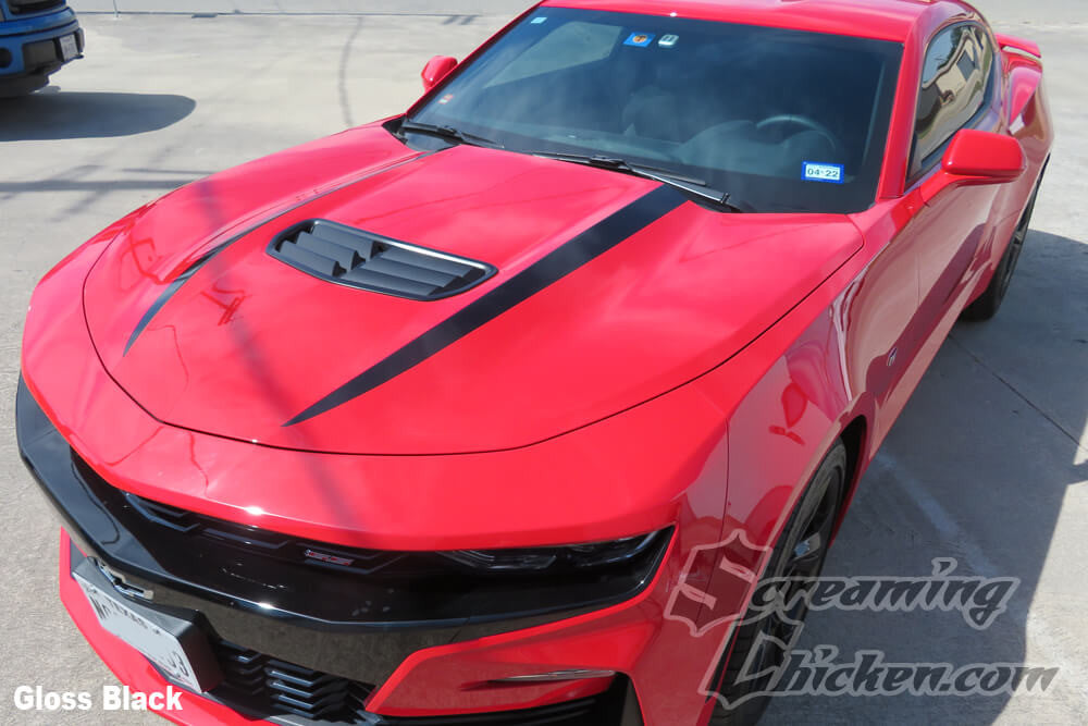2019-23 Camaro Hood Spears- gloss black