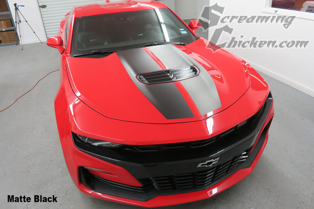 2019-23 Camaro Rally Stripes- matte black 2
