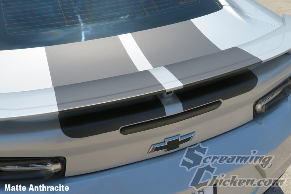 2019-23 Camaro Rally Stripes- matte anthracite trunk