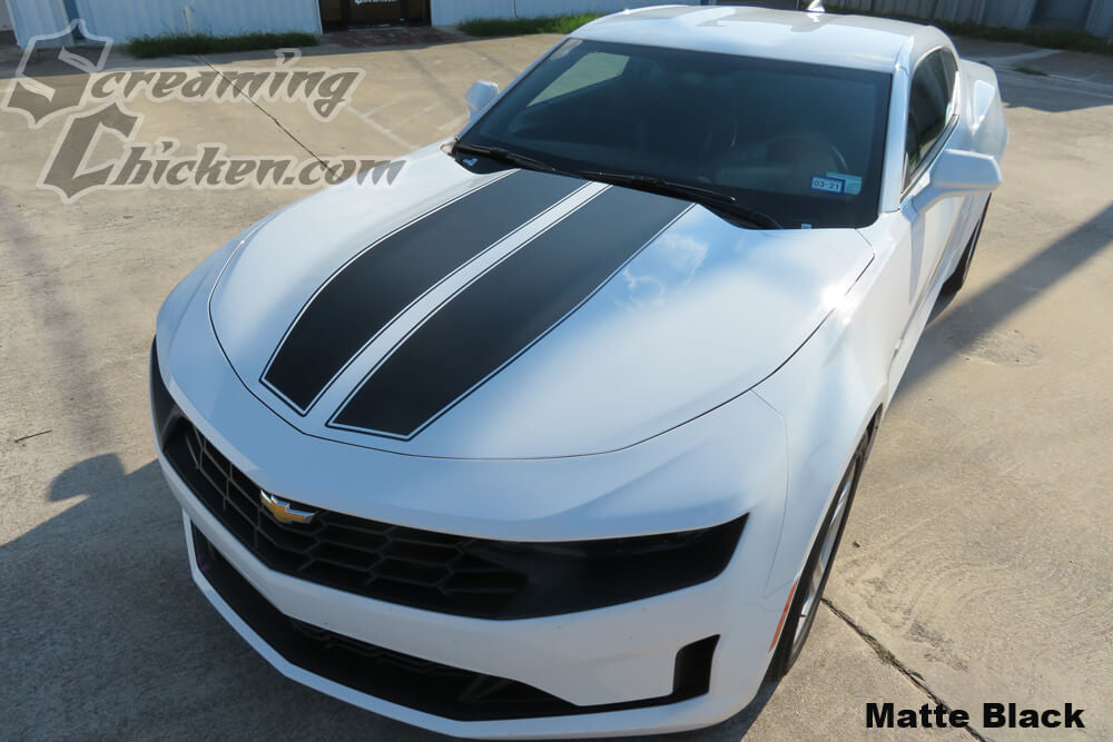 2019-23 Camaro Pinstripe Rally Stripes- matte black