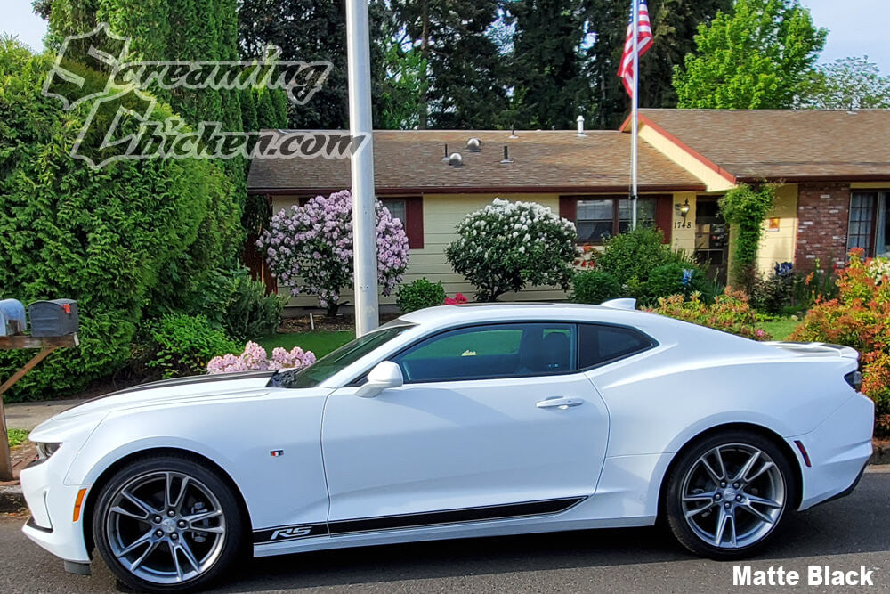 2016-23 Camaro Pinstripe Rocker Stripe- matte black