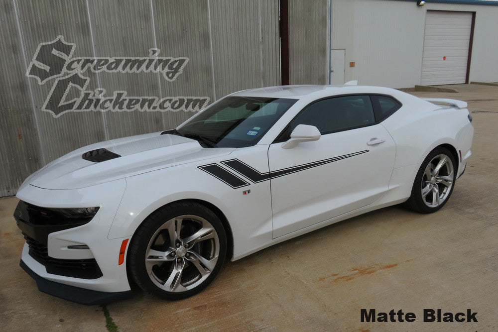 2016-23 Camaro Side Accent Stripes- matte black 4