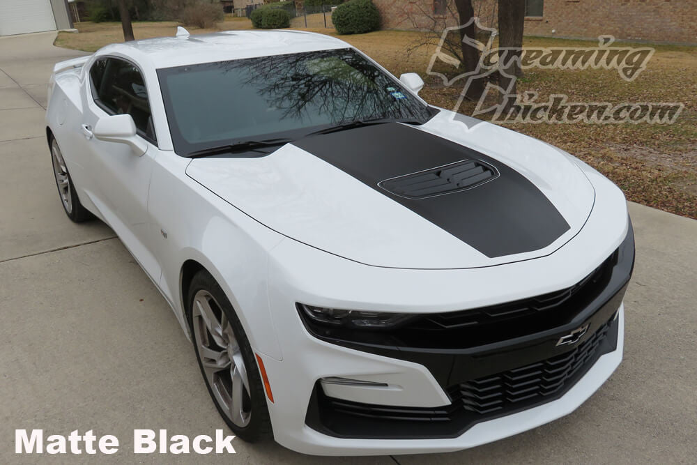 2019-23 Camaro Stinger Hood Stripe- matte black 2