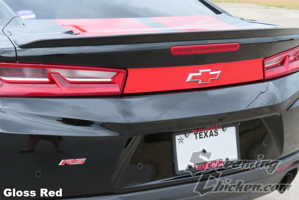 2016-23 Camaro Trunk Blackout- gloss red