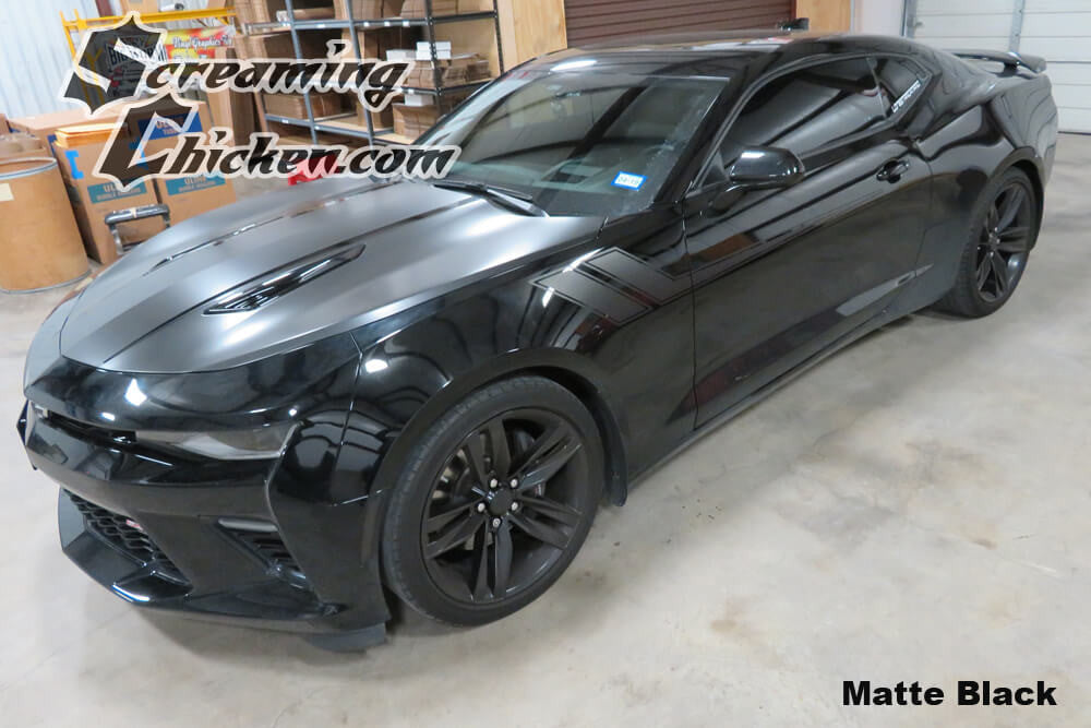 2016-23 Camaro Side Accent Stripes- matte black 2