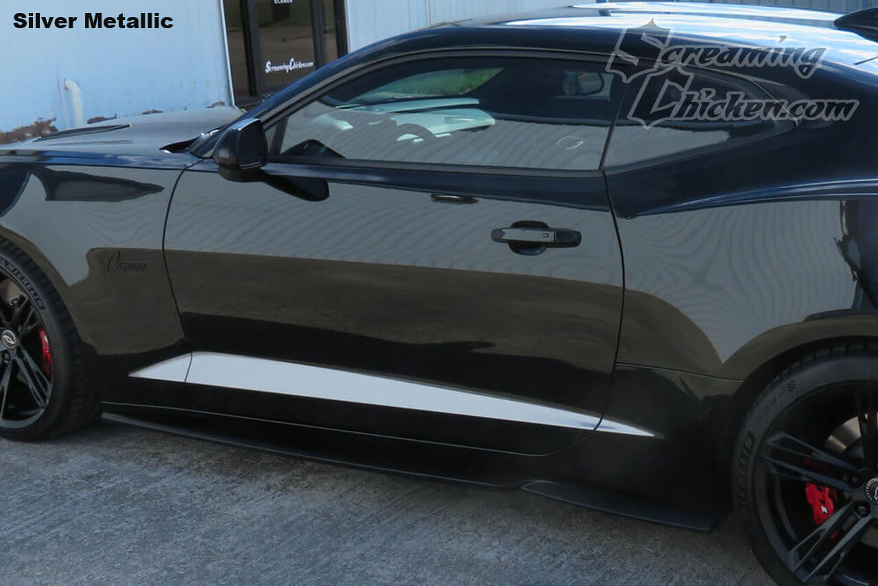 2016-23 Camaro Lower Body Accent Stripes- silver metallic