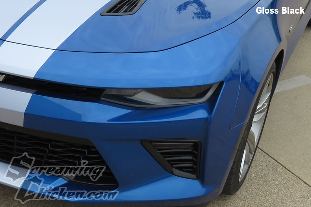 2016-18 Camaro SS Chrome Wrap- gloss black