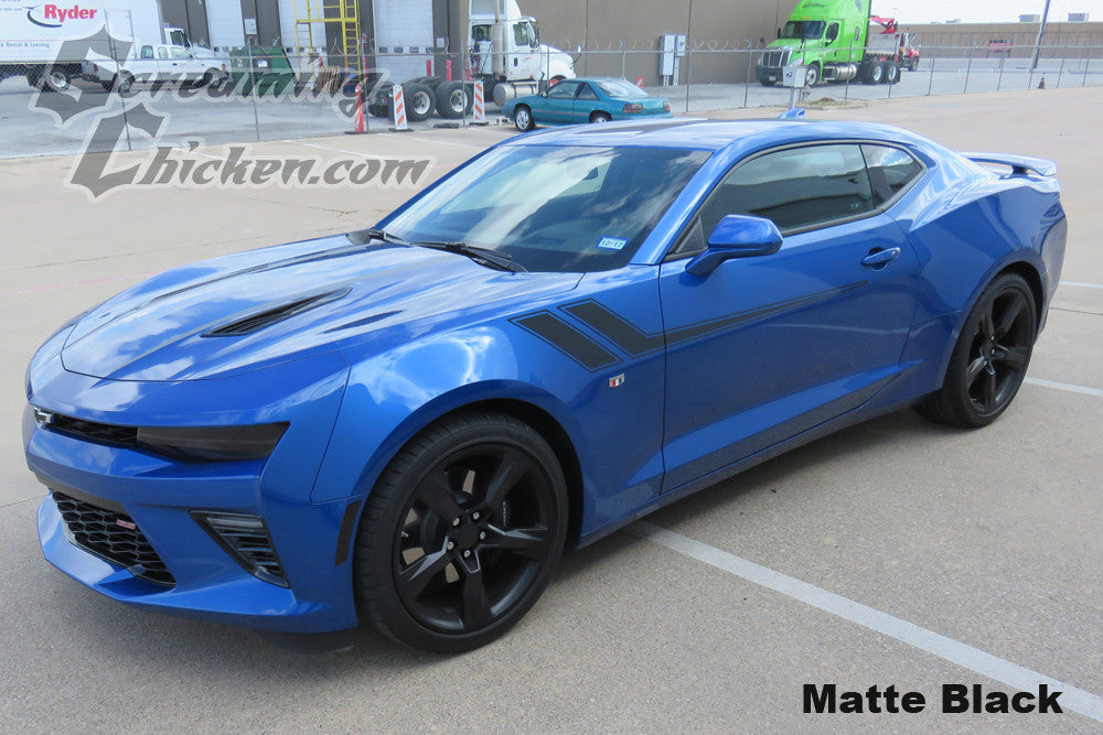 2016-23 Camaro Side Accent Stripes- matte black 3