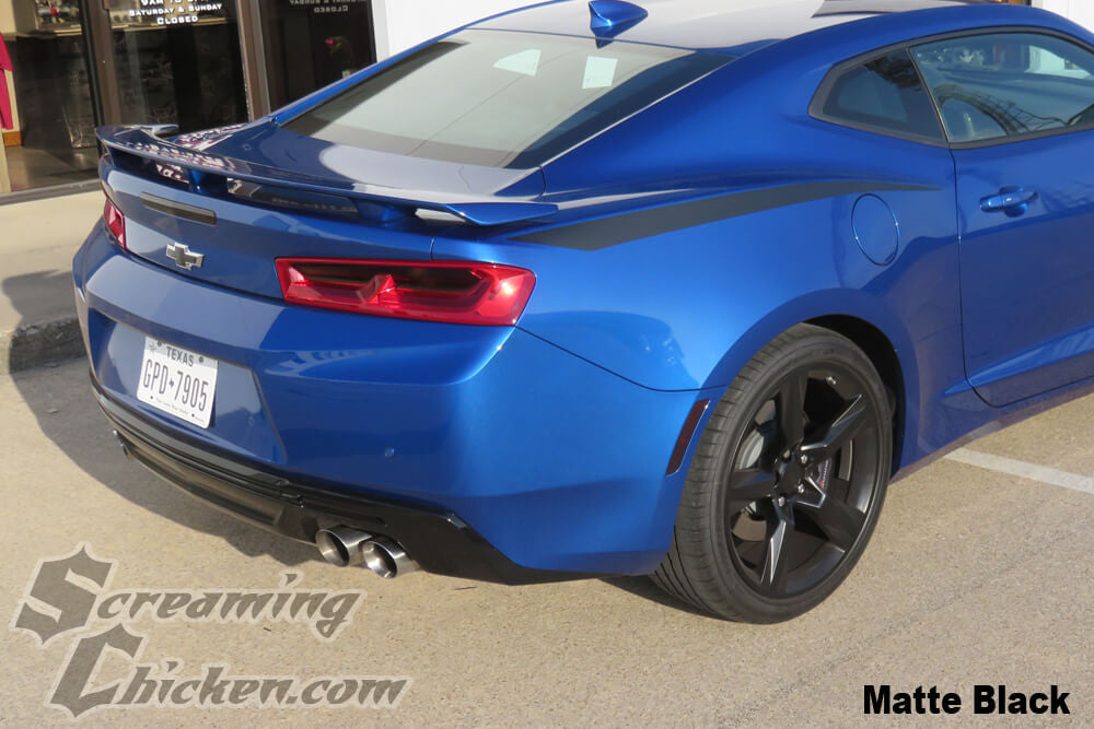 2016-23 Camaro Quarter Spears- matte black 1