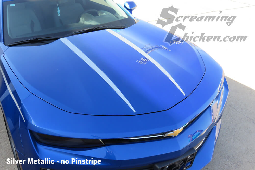 2016-18 Camaro Hood Spears- silver metallic