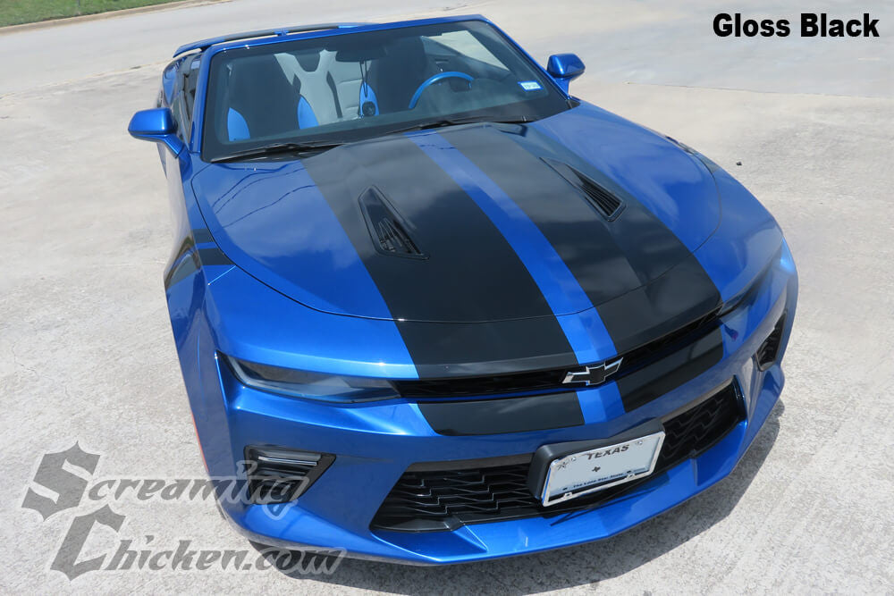 2016-18 Camaro Rally Stripes- gloss black