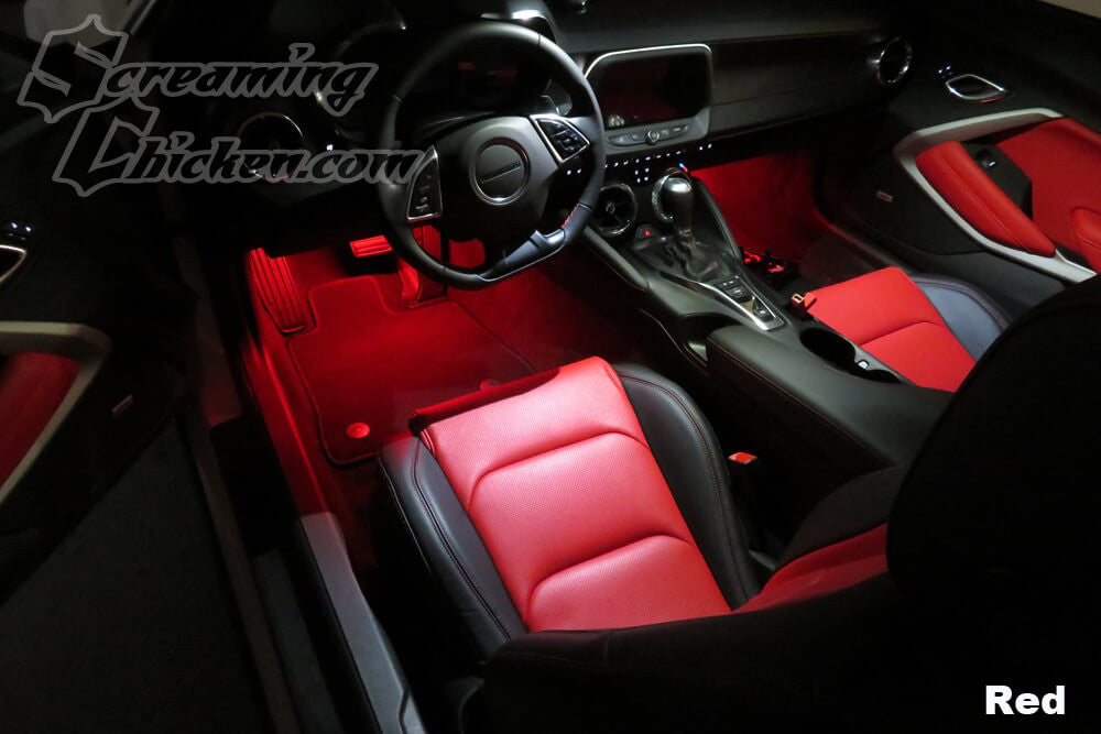 2016-24 Camaro LED Footwell Lighting- red