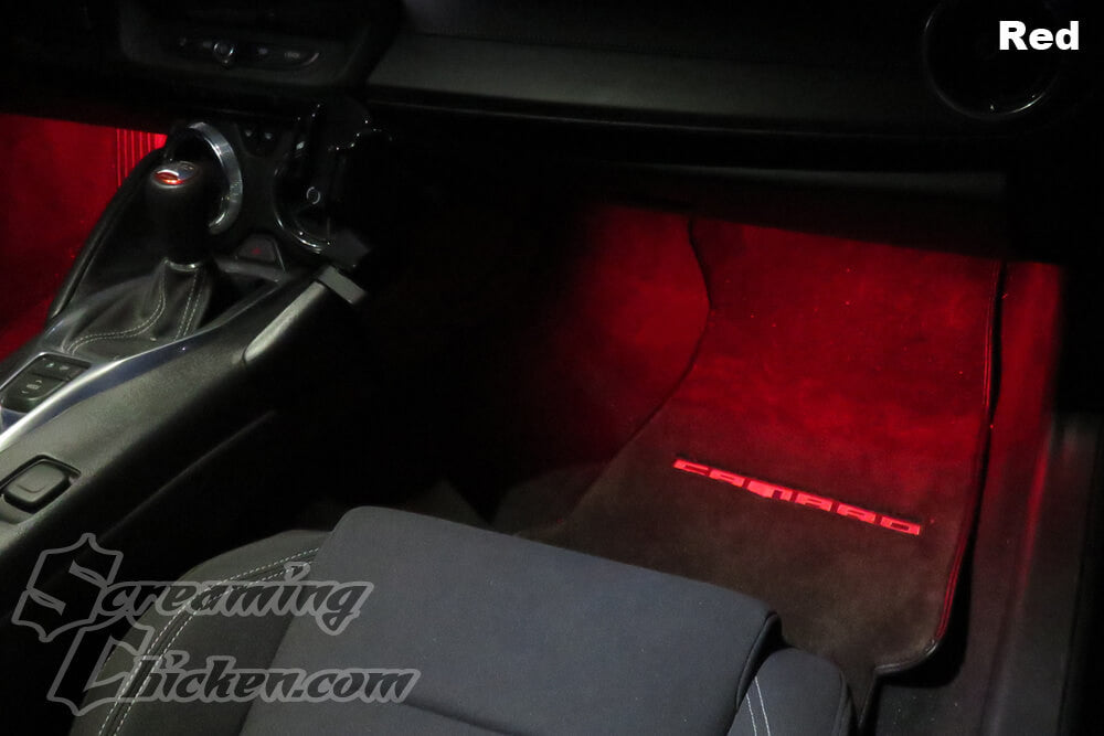 2016-19 Camaro Red Footwell Lighting