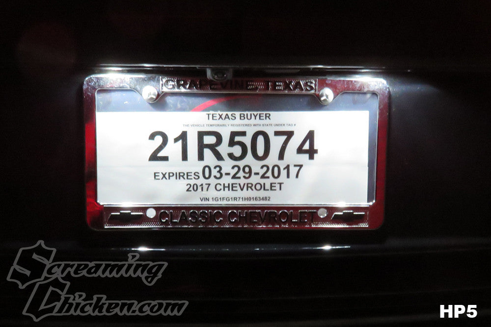 2016-24 Camaro LED License Plate Light Bulbs- HP5 illuminated 2