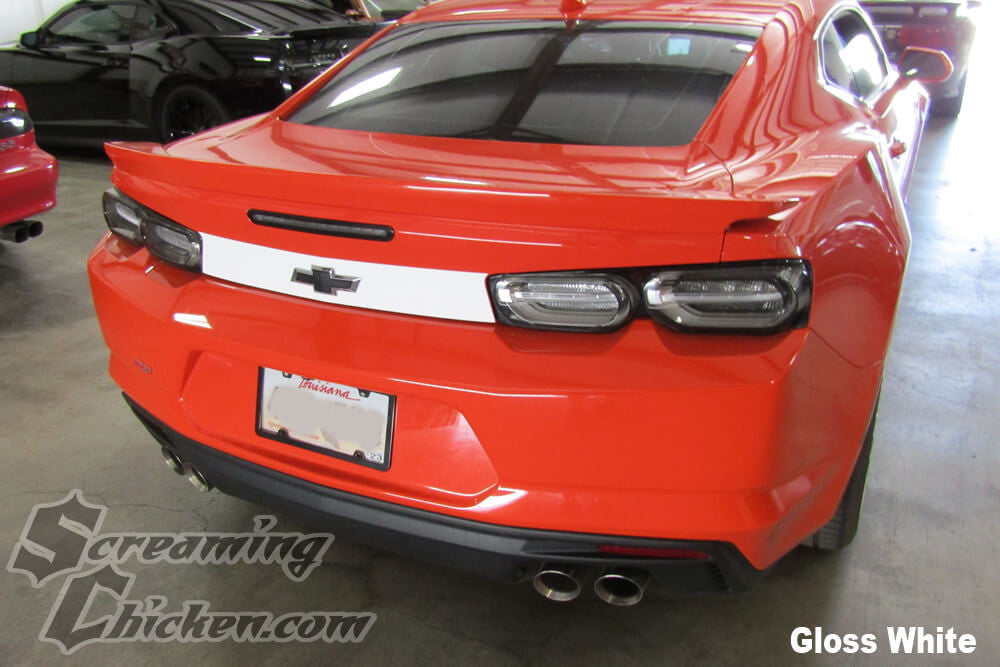 2016-23 Camaro Trunk Blackout- gloss white