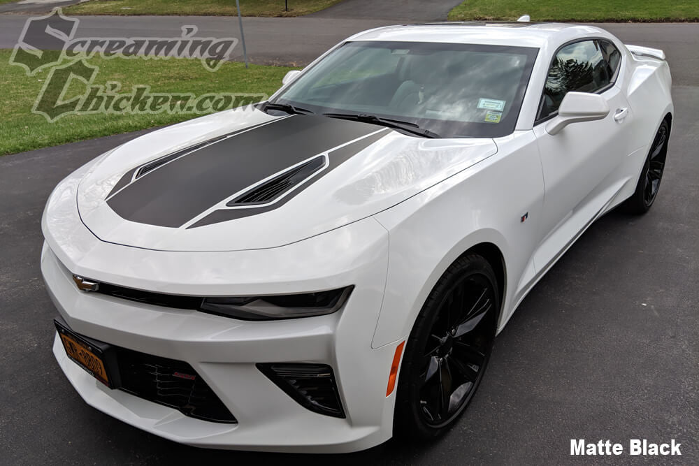 2016-18 Camaro 50th Style Stripes- matte black