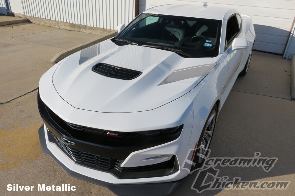 2016-23 Camaro 1LE Style War Stripe- silver metallic