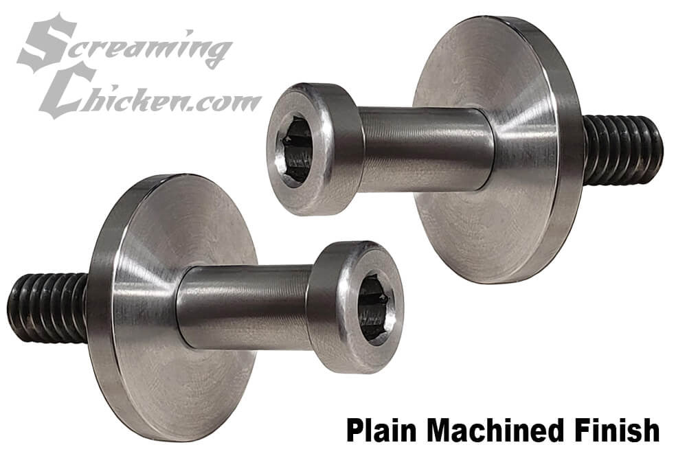 1970-81 Camaro/Firebird Stainless Door Strikers - machined w/o grooves