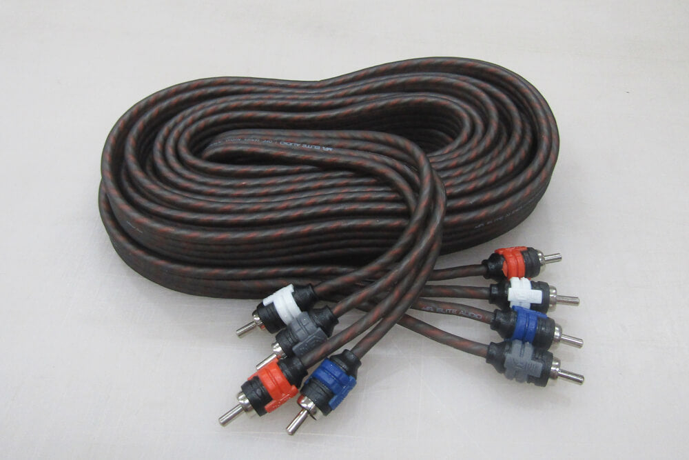 17-Foot-long OFC 4-channel RCA Cables